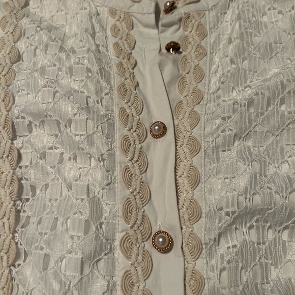 Beulah White with Ivory Embroidery Dress - Picture 3 of 11